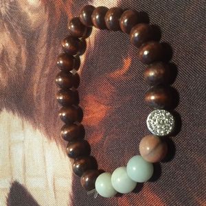 Brown&Teal Braclet